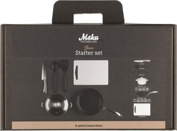 Maku Kitchen Life Startersett basic 6 stk.
