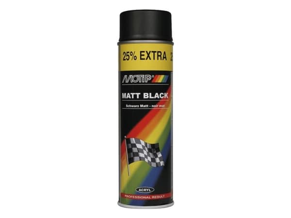 Motip Auto Akryylispray musta matta 500ml