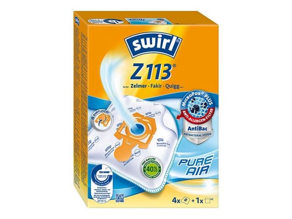 Swirl Z 113, Dammpåse, Vit, 4 styck