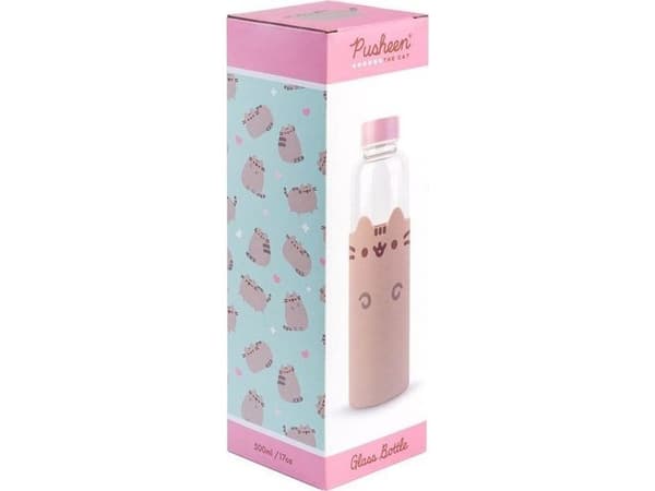 Pusheen drikkeflaske i glass 500 ml
