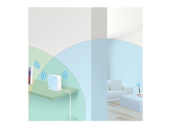 TP-Link TL-WR802N - Trådlös router 2,4 GHz