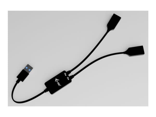 i-Tec - Hub - USB-A kabel - 2 x USB 3.2 Gen 1 - stasjonær