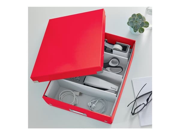Leitz Click & Store WOW - Lagerboks - medium - for A4 (210 x 297 mm) - rød