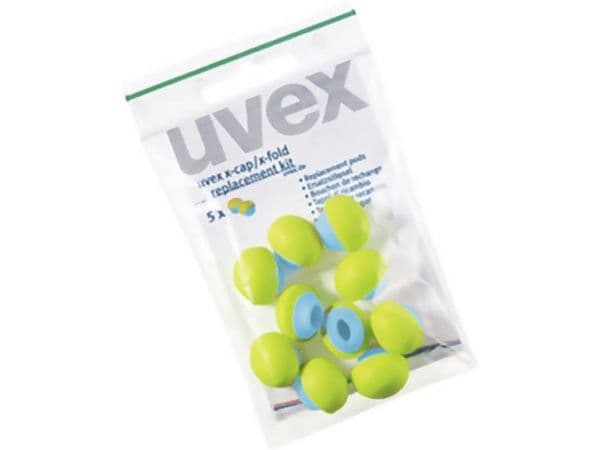 Ersättningshättor uvex x-cap, påse med 5 par