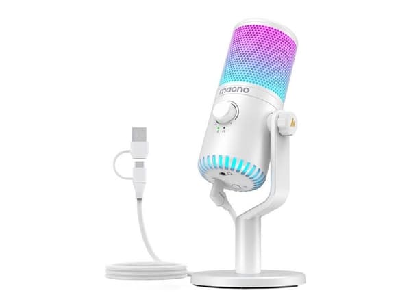 Maono DM30RGB spelmikrofon (vit)