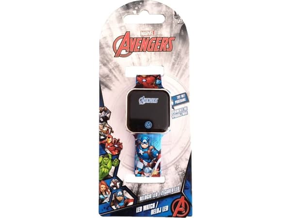 Euroswan barnklocka digital Avengers LED