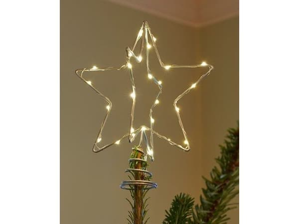 Sirius Christina julgransspets silver H 25 cm