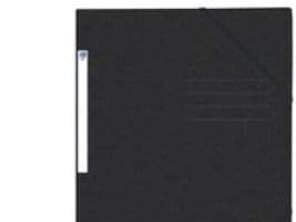 Elastisk mapp Oxford Top File+, 3 flikar, A4, svart