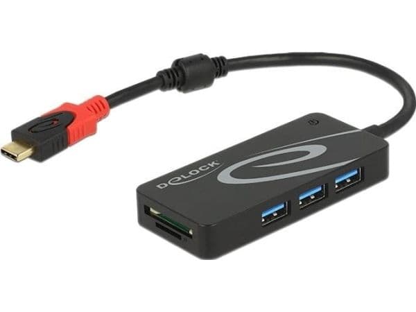 Delock - Hub - 3 x USB 3.1 Gen 1 - stasjonær