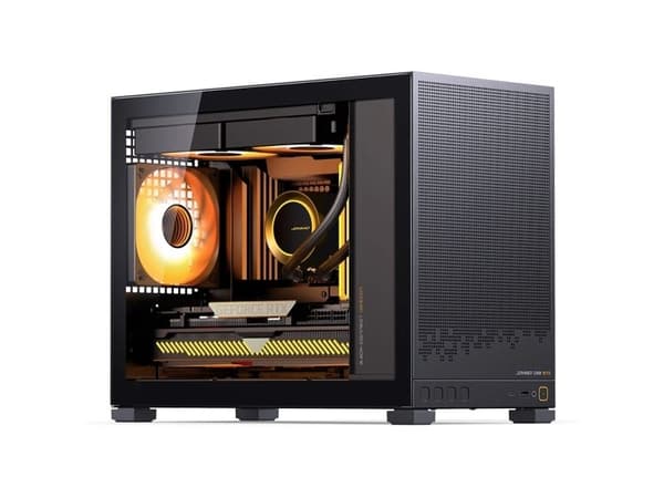 Jonsbo D32 STD, Midi Tower, PC, Svart, micro ATX, Mini-ITX, Stål, Spela