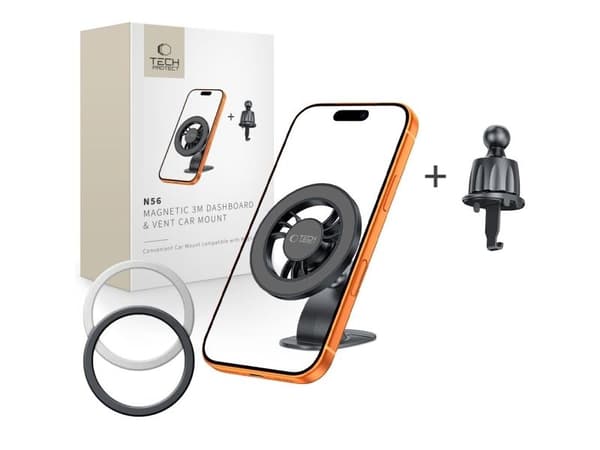 Tech-Protect N56 bilholder for cockpit/luftventil - svart