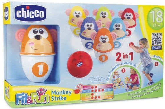 Chicco Monkey Strike - Fit&Fun, 1,6 år, Flerfarget