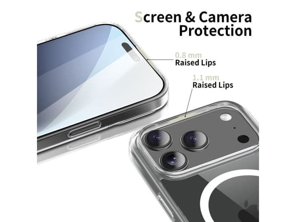 Tech-Protect FlexAir Hybrid MagSafe-deksel til Google Pixel 10 / 10 Pro - transparent