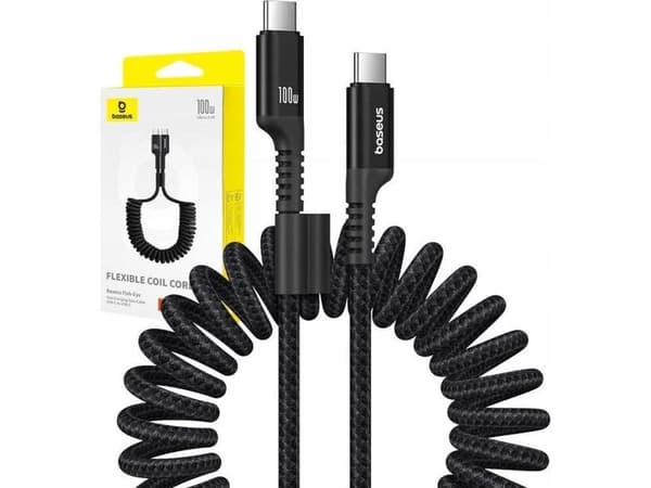 Baseus USB-kabel Baseus Fish-Eye USB-C til USB-C-kabel 100W, 1m (svart)