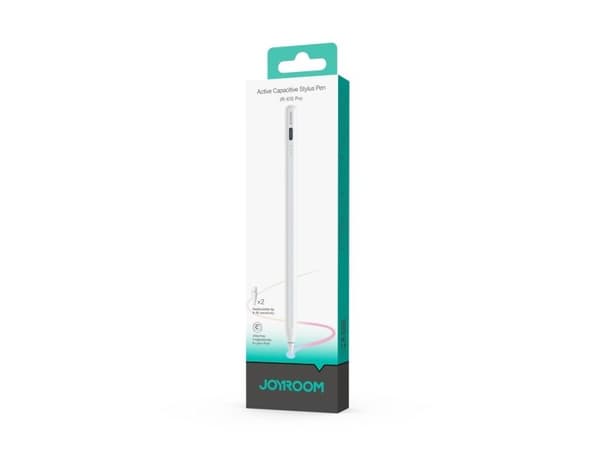 Joyroom JR-X15 Pro Active Stylus with 2 Spare Tips - White