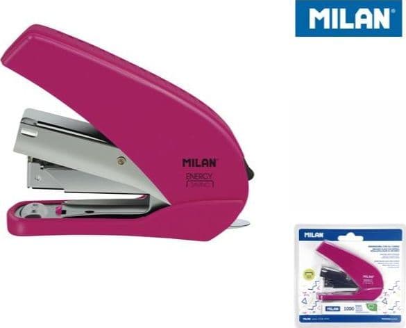 Milan häftapparat 9 cm Energy Saving (rosa)