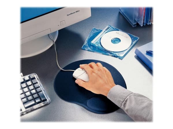 DATALINE All-in-one Gel Mouse Pad - Musematte med håndleddsstøtte - blå
