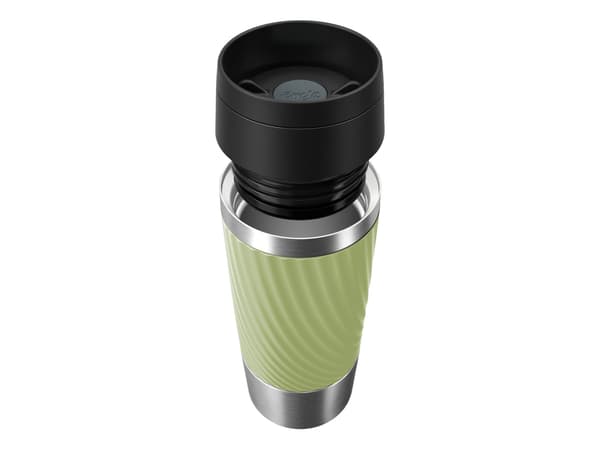 EMSA Travel Mug Classic N2025500, grønn, rustfritt stål, silikon, rustfritt stål, polypropylen (PP), 4 timer, 8 timer