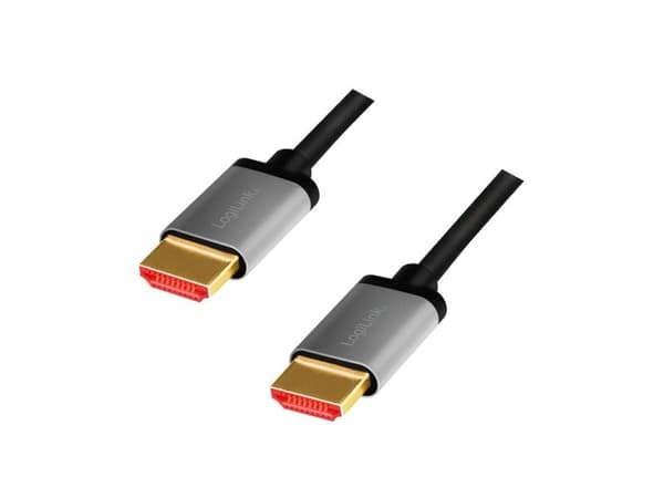 LogiLink CHA0104, 1 m, HDMI Type A (Standard), HDMI Type A (Standard), 3D, 48 Gbit/s, Sort