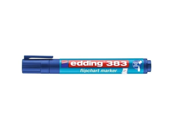 edding 383 flipchart - Markør - for flippover - blå - vannbasert blekk - 1-5 mm