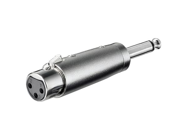 goobay - Audioadapter - XLR3 beholder til monojakk plugg