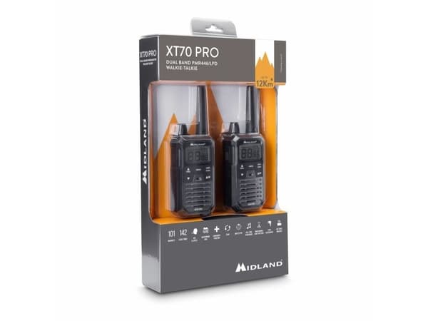 Midland XT70 PRO radiopuhelin, 2kpl