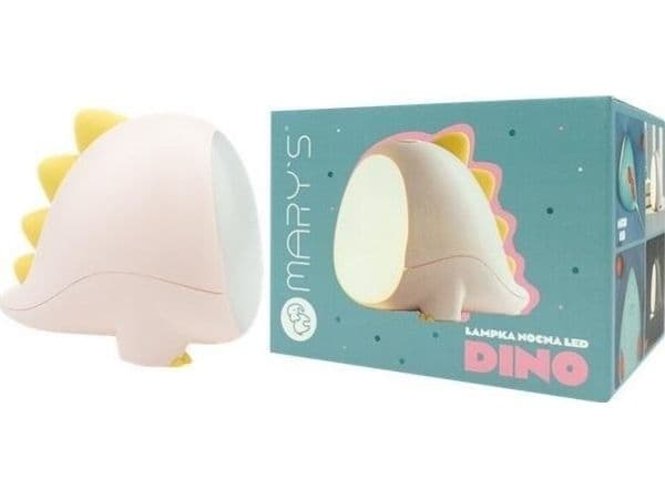 Plexido LED nattlampe dino rosa