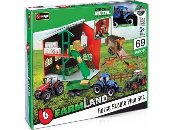 Bburago häststall lekset traktor BBURAGO