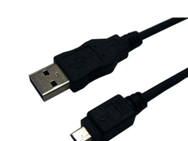 LogiLink USB 2.0 A/mini-A 3m, 3 m, USB A, mini-USB A, USB 2.0, Hanstik/Hanstik, Sort
