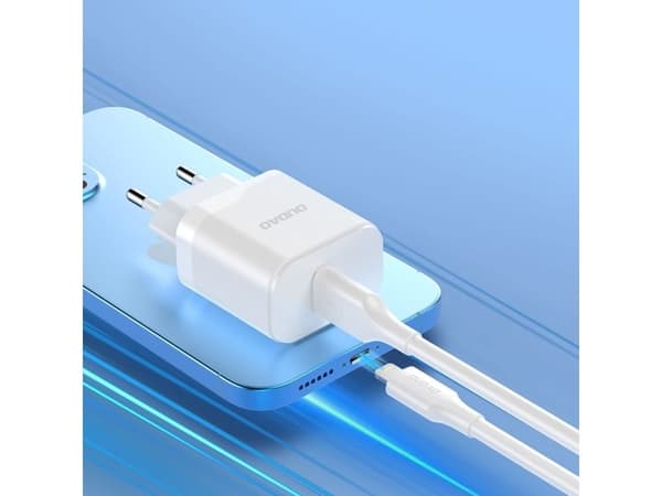 Dudao A20EU nätadapter USB-A 18W - vit