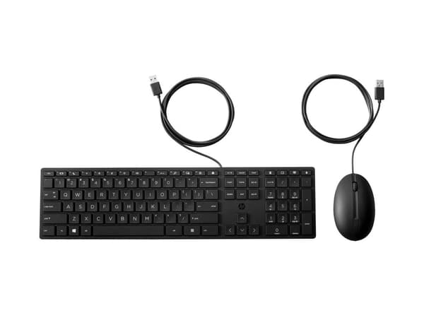 HP Wired Desktop 320MK -näppäimistö ja hiiri