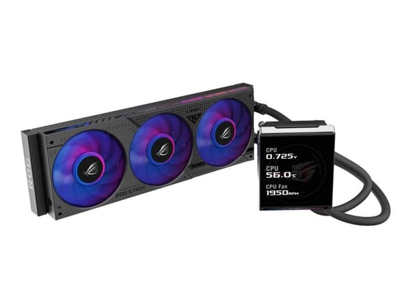 ASUS ROG STRIX LC IV 360 ARGB LCD-näyttö musta