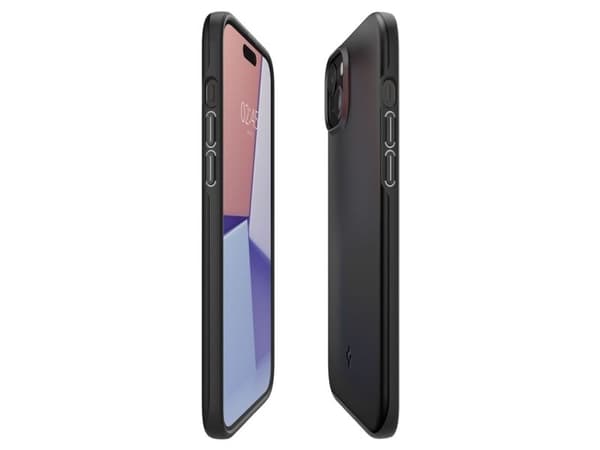 Spigen Thin Fit-skal för iPhone 15 - svart