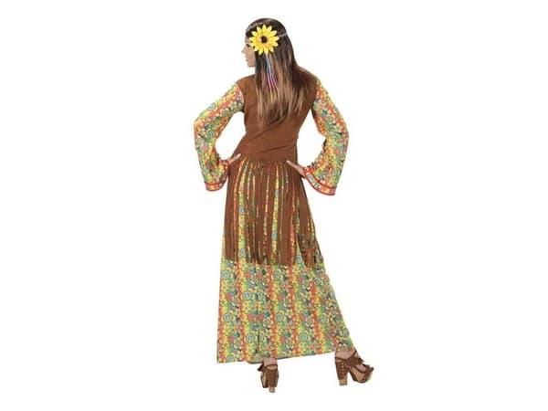 Hippie kvinna kostym
