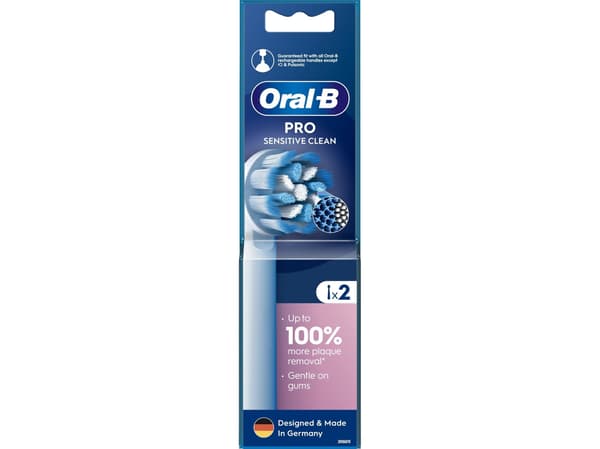 Braun Oral-B EB60-2 Sensitive Clean Pro hammasharjan päät, 2 kpl.