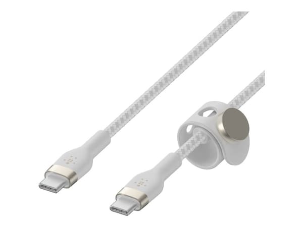 Belkin BoostCharge - USB-kabel - USB-C (hann) til USB-C (hann) - 2 m - hvit