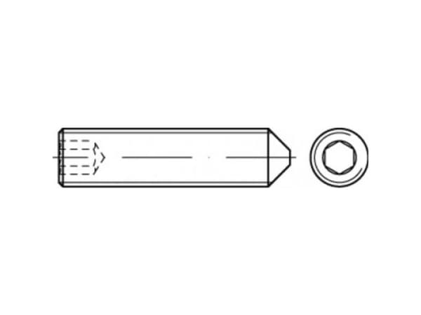 TOOLCRAFT gjengekran M24 50 mm, 25 stk