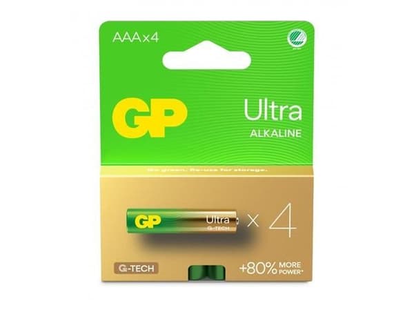Batteri LR03 AAA 1,5V Ultra G-Tech 4stk