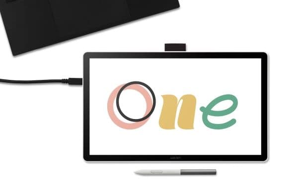 Wacom One 14 - Digitaliserer m/ LCD display - 30.9 x 17.4 cm - elektromagnetisk - kablet - USB-C