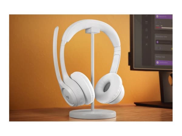Logitech Zone 300 - Headset - på örat - Bluetooth - trådlös - offwhite