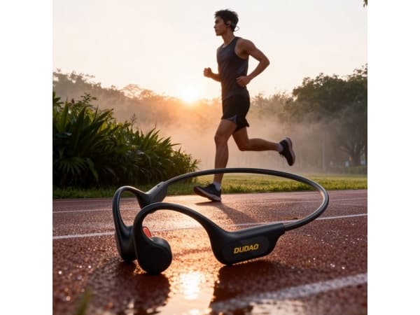 Dudao U22 Bluetooth 5.2 Bone Conduction Headphones with Headband - Black