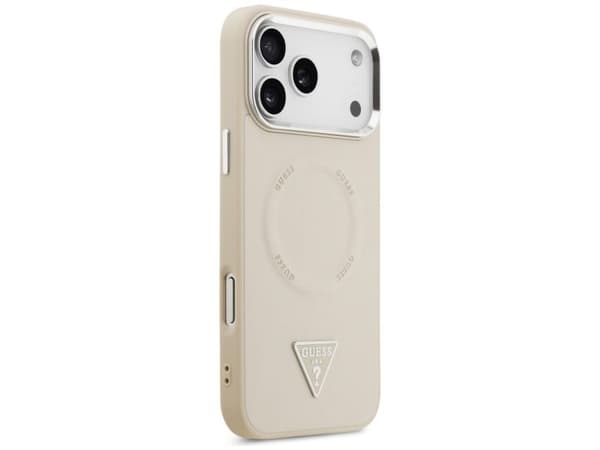 Guess Triangle Logo MagSafe-etuiet til iPhone 17 Pro - beige