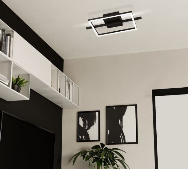 EGLO AMANDOLO LOFT 4-kant CCT sort