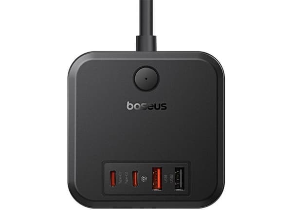 Baseus PowerCombo, Sisätila, AC, 250 V, 16 A, 1,5 m, musta