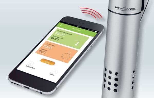ProfiCook PC-SV 1159, Sort, Sølv, 40 °C, 90 °C, Berøringskontroll, 99 timer, LED