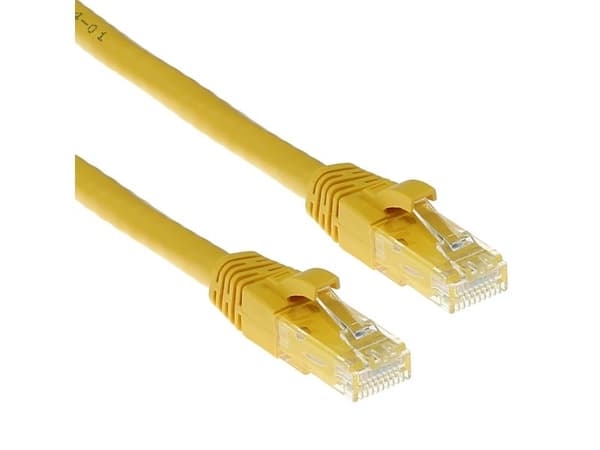 ACT Yellow patchkabel U/UTP CAT6 snagless med RJ45 - 2,00 m (IS8802)