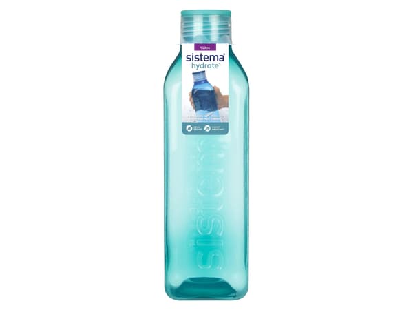 Sistema 1L Square Bottle 2-pakke