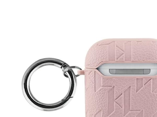 Karl Lagerfeld KLA2PGKCPP AirPods 1/2 deksel rosa/pink monogram Karl & Choupette Head