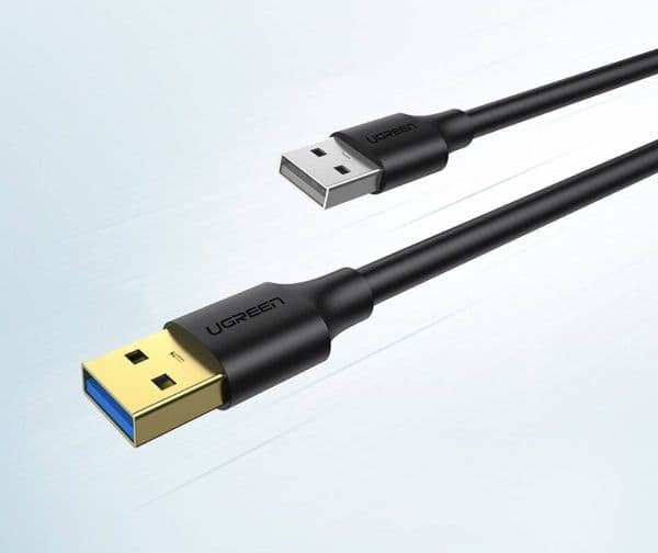 USB 3.0 A-A UGREEN kaapeli 3m (musta)