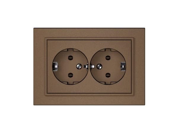 SOCKET TWO PLACESRP16-021 QR1000 MOCHA
